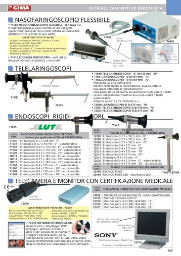 NASoFARINGoSCoPIo FLESSIBILE ENDoSCoPI RIGIDI oRL ...