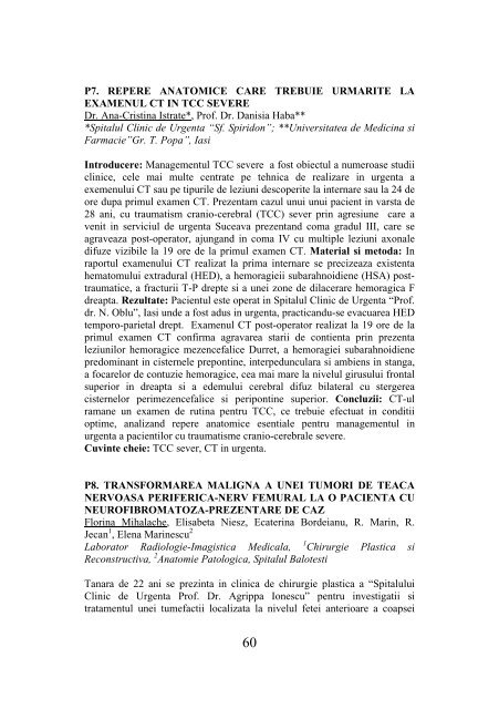 Sovata - Societatea de Radiologie şi Imagistică Medicală din România