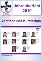 Jahresbericht 2010 - St. Jakobi-Stiftung Hanstedt