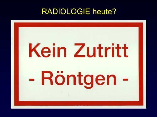 Radiologische Diagnostik und Therapie von Tumorerkrankungen