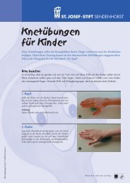 Knetübungen für Kinder - St. Josef-Stift Sendenhorst