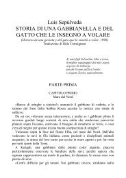 Luis Sepúlveda STORIA DI UNA GABBIANELLA E DEL GATTO ...