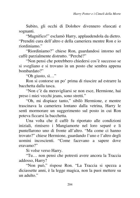 Harry Potter and the Deathly Hallows.pdf - I due volti della vita: il ...