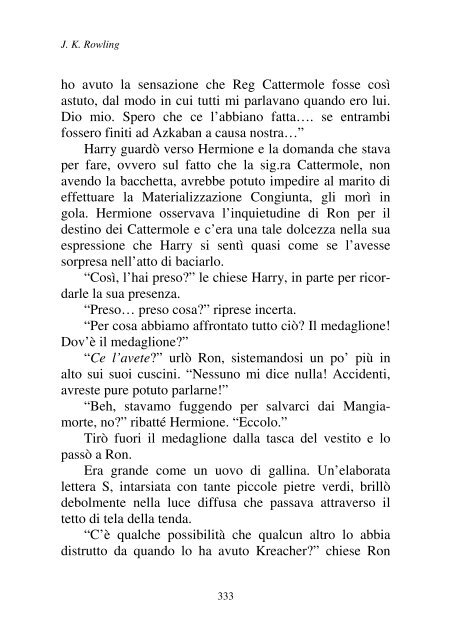 Harry Potter and the Deathly Hallows.pdf - I due volti della vita: il ...