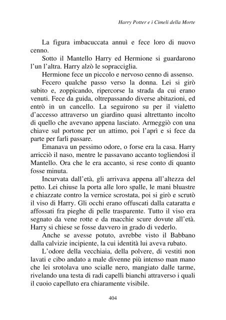 Harry Potter and the Deathly Hallows.pdf - I due volti della vita: il ...