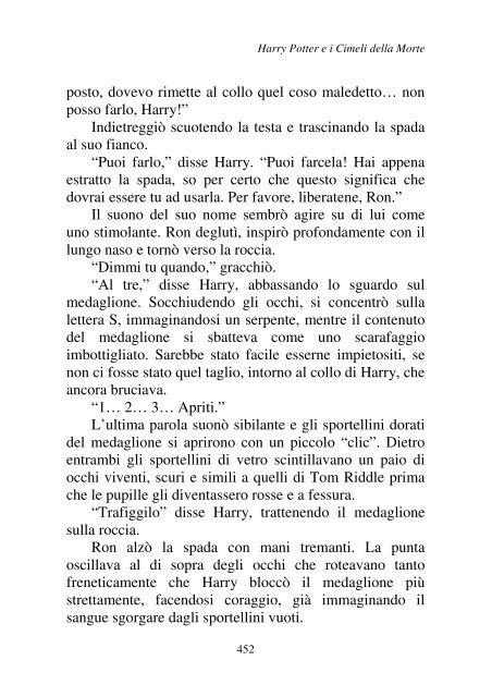 Harry Potter and the Deathly Hallows.pdf - I due volti della vita: il ...