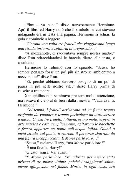 Harry Potter and the Deathly Hallows.pdf - I due volti della vita: il ...