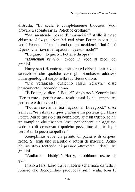 Harry Potter and the Deathly Hallows.pdf - I due volti della vita: il ...