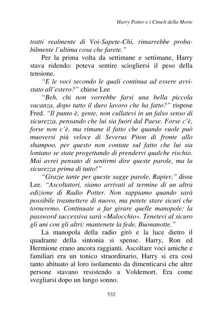 Harry Potter and the Deathly Hallows.pdf - I due volti della vita: il ...