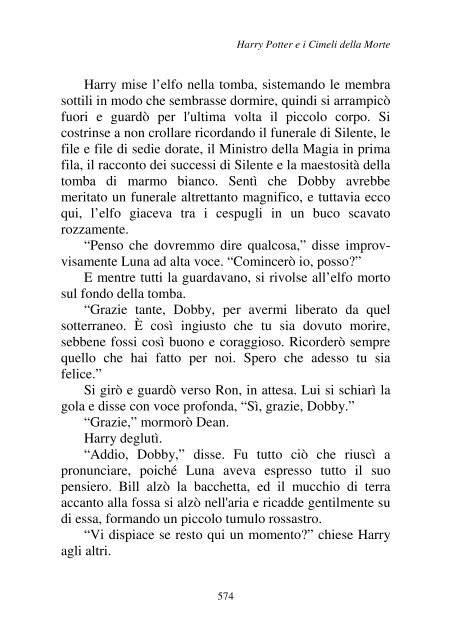 Harry Potter and the Deathly Hallows.pdf - I due volti della vita: il ...