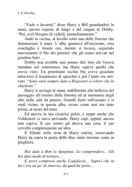 Harry Potter and the Deathly Hallows.pdf - I due volti della vita: il ...