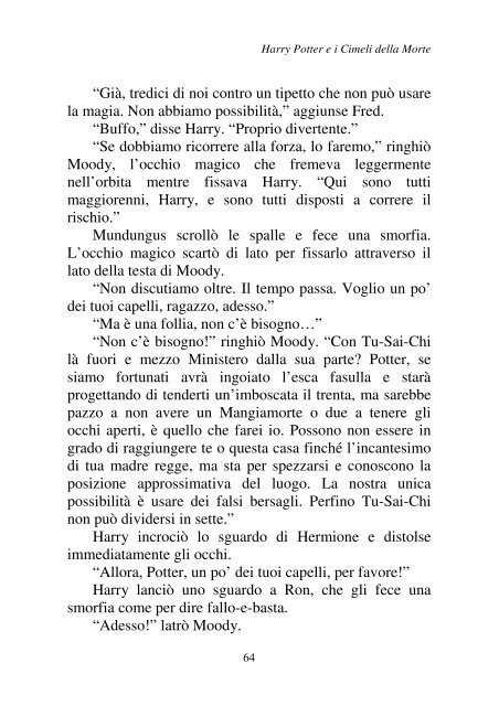 Harry Potter and the Deathly Hallows.pdf - I due volti della vita: il ...