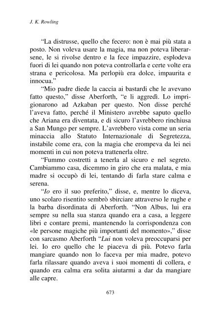 Harry Potter and the Deathly Hallows.pdf - I due volti della vita: il ...