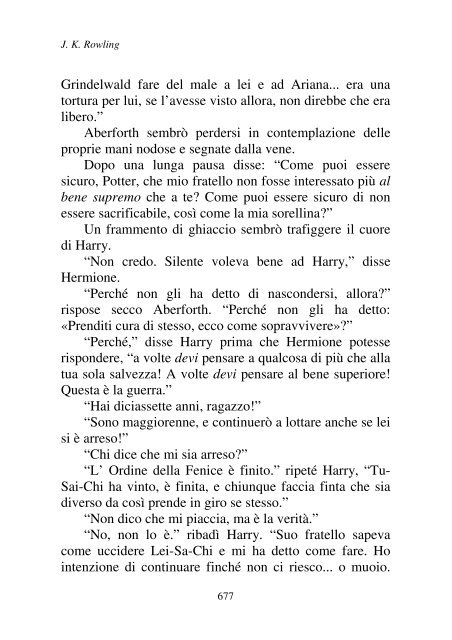 Harry Potter and the Deathly Hallows.pdf - I due volti della vita: il ...