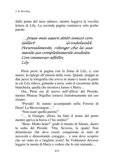 Harry Potter and the Deathly Hallows.pdf - I due volti della vita: il ...