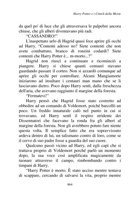 Harry Potter and the Deathly Hallows.pdf - I due volti della vita: il ...