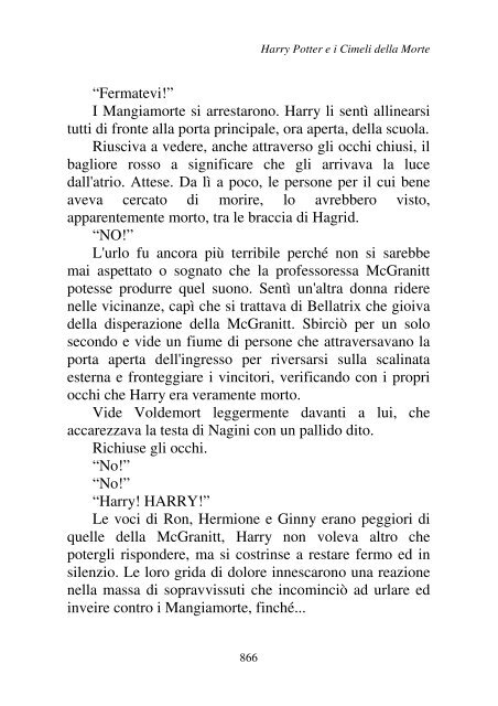 Harry Potter and the Deathly Hallows.pdf - I due volti della vita: il ...