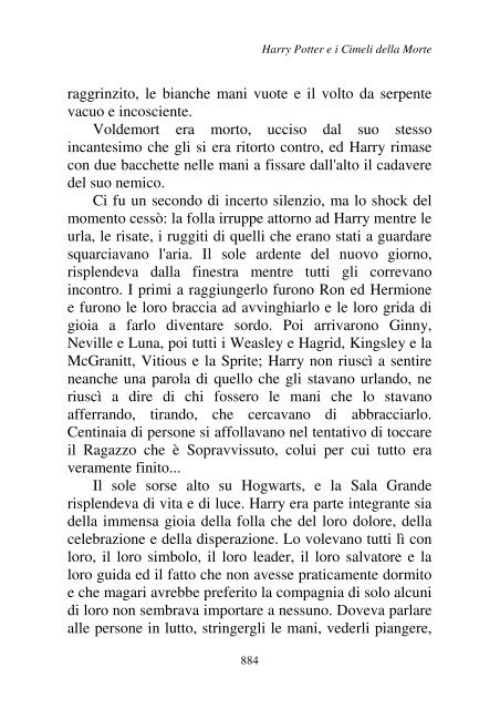 Harry Potter and the Deathly Hallows.pdf - I due volti della vita: il ...