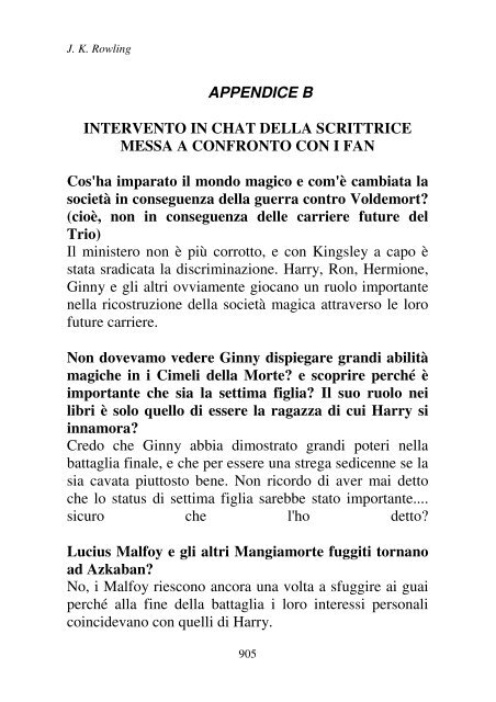 Harry Potter and the Deathly Hallows.pdf - I due volti della vita: il ...