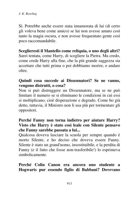 Harry Potter and the Deathly Hallows.pdf - I due volti della vita: il ...