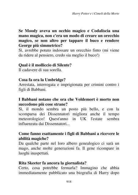 Harry Potter and the Deathly Hallows.pdf - I due volti della vita: il ...