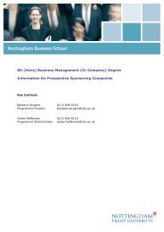 BA (Hons) Business Management (In-Company) Degree Information ...