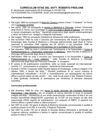 Freilone Roberto.pdf - Scuola di Medicina