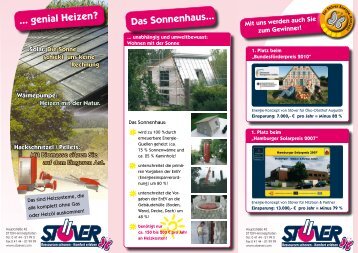 Flyer "Preisgekrönte Energiekonzepte" als PDF