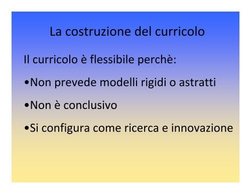 la costruzione del curricolo verticale - Scuola Media Pianciani ...