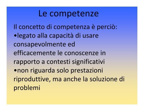 la costruzione del curricolo verticale - Scuola Media Pianciani ...