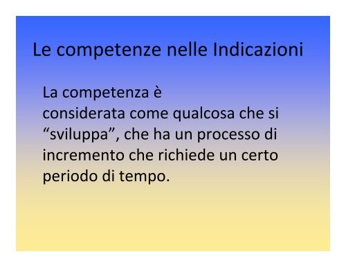 la costruzione del curricolo verticale - Scuola Media Pianciani ...