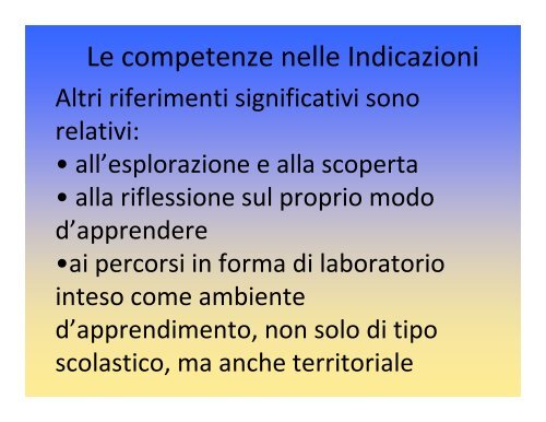 la costruzione del curricolo verticale - Scuola Media Pianciani ...