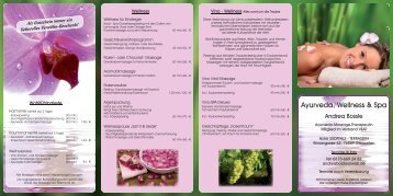 Ayurveda, Wellness und Spa - Unsere Angebote PDF - Hotel ...