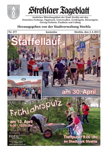 Strehlaer Tageblatt - Stadt Strehla