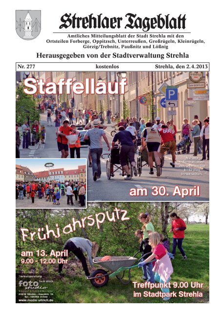 Strehlaer Tageblatt - Stadt Strehla