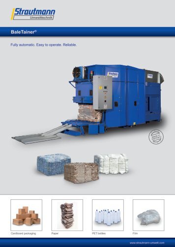 BaleTainer® brochure - Strautmann Umwelttechnik