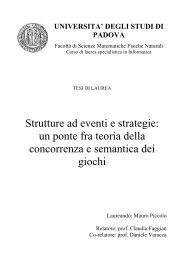 Strutture ad eventi e strategie: un ponte fra teoria della concorrenza ...
