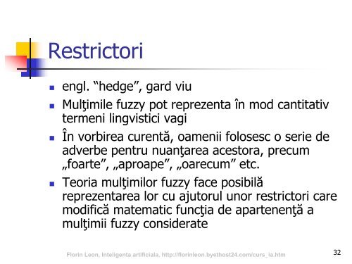 8. Logica vaga - Universitatea Tehnică Gheorghe Asachi