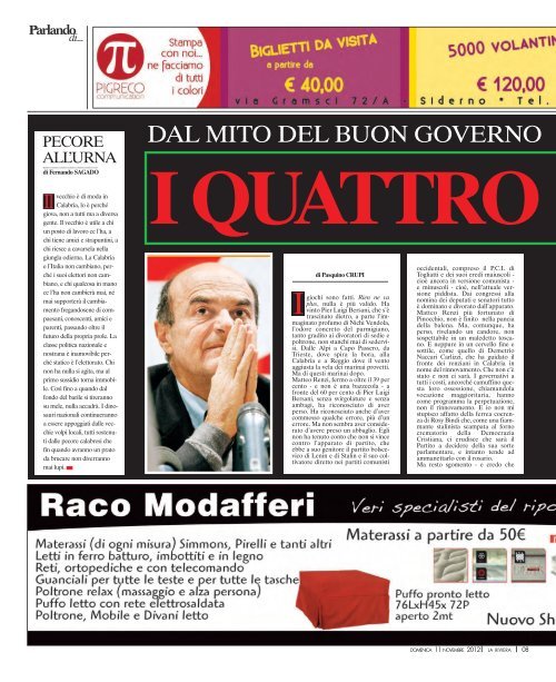 Leggendo i dati che Roberto Galullo ha messo a ... - La Riviera