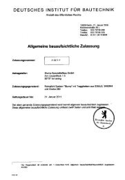 allgemeine bauaufsichtliche Zulassung Z–32.1–1 - Stump ...