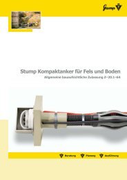 Stump Kompaktanker für Fels und Boden (allgemeine ...
