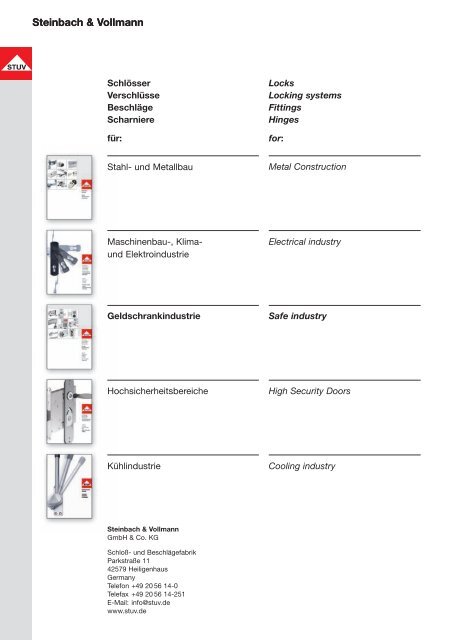 Download - Steinbach & Vollmann GmbH & Co KG