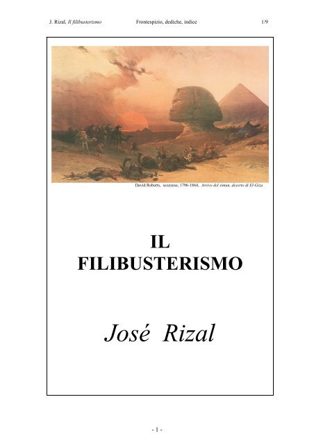 filibusterismo - Rizal.it