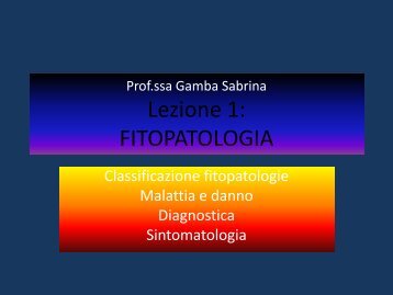 fitopatologia: sintomi