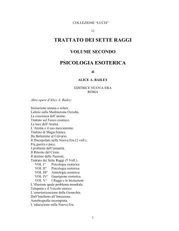 Psicologia esoterica vol.2 - Antipodi Edizioni