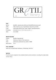 Reference Table of Pali Literature