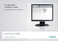 La Homepage di Industry Mall - Siemens