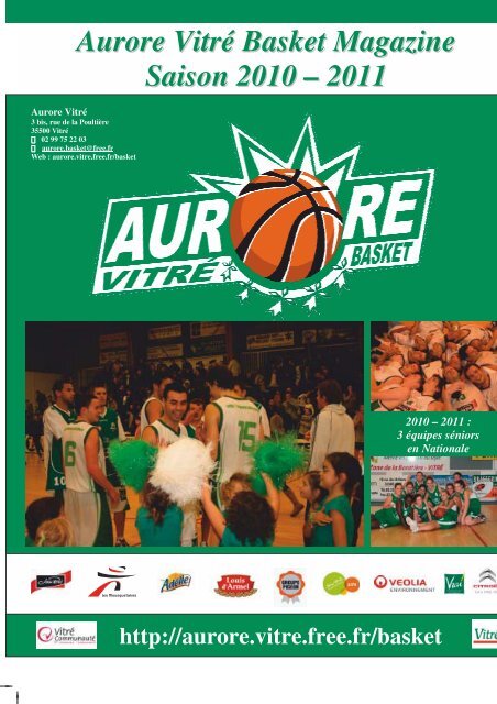 Aurore Vitré Basket Magazine Saison 2010 – 2011 - Comité d'Ille et ...