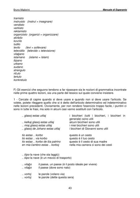 Manuale di Esperanto (pdf) - Federazione Esperantista Italiana