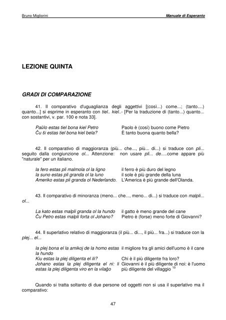 Manuale di Esperanto (pdf) - Federazione Esperantista Italiana